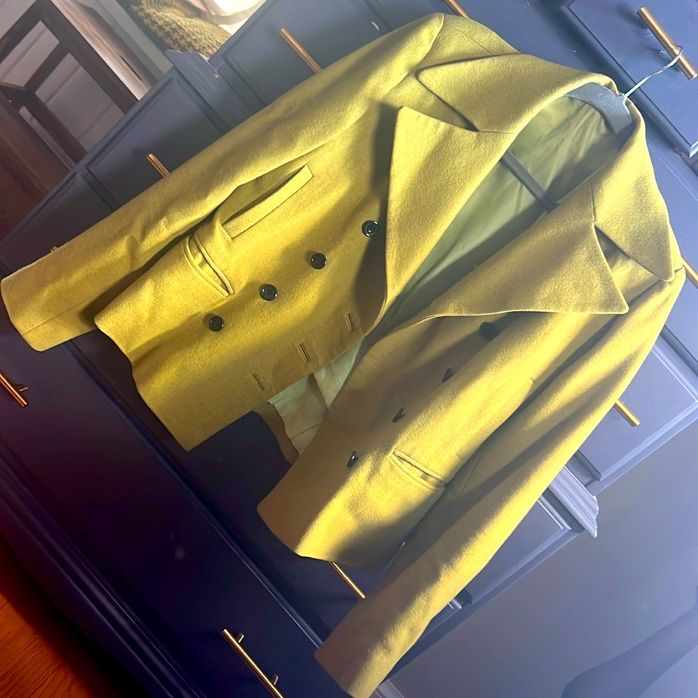Lime green Pea coat
